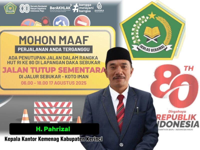 Kemenag Kabupaten Kerinci Gelar Rangkaian peringatan Hut Ke-80 Kemerdekaan RI Di Lapangan DAKA Sebukar