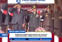 Dandim 0417/Kerinci Hadiri Upacara HUT ke-80 RI di Kabupaten Kerinci, Pabung di Kota Sungai Penuh
