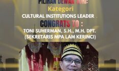Toni Suherman Raih Andalas Award 2025 sebagai Pemimpin Institusi Budaya Terbaik