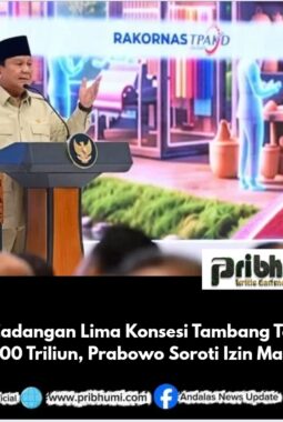 Nilai Cadangan Lima Konsesi Tambang Tembus Rp 5.400 Triliun, Prabowo Soroti Izin Mangkrak